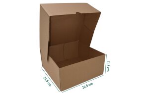 CARDBOARD POSTAL BOXES 24,5x24,5x11,5cm SET/10